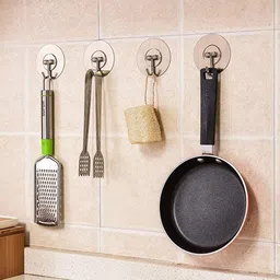 e-ecl Self Adhesive Strong Sticky Wall Hooks for Hanging Kitchen, Bathroom Accessories Hook 10 image 5