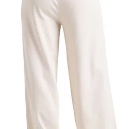only Women Solid Beige Track Pants image 5