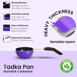 navrang NONSTICK TADKA PAN/Spice Heating Pan Tadka Pan 10.5 cm diameter 0.35 L capacity image 4