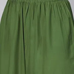 andrey Women Regular Fit Green Cotton Blend Trousers image 4