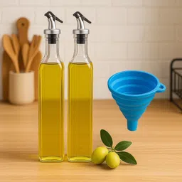 health tag 1000 ml Cooking Oil Dispenser Set image 1