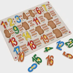 apd 1 to 20 Numbers Puzzle Board and A to Z reading with writing Practice board image 2