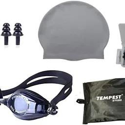 tempest Swimming Kit(silicone cap/Swimming Goggle/Earplugs/Noseplug) Swimming Kit-picture-11