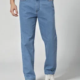 provogue Men Straight Fit Mid Rise Blue Jeans-picture-11