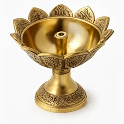 hindcraft HCLPC Brass (Pack of 3) Table Diya Set image 4