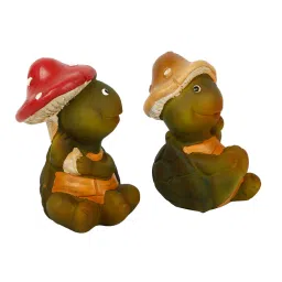 tayhaa Mushroom Turtle set (Set of 2) Ceramic Figurine image 5