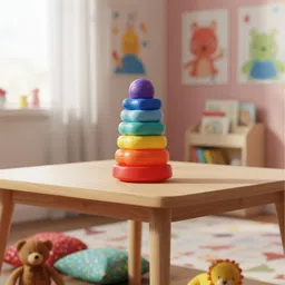riser Rainbow Stacking Ring Tower Toy image 5
