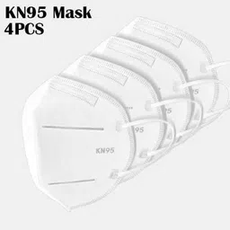 shop & shoppee KN95 Anti Infection Anti-Pollution Breathable Respiratory Premium Quality Face Mask (4 Mask) SnSMKN95Mix1 Reusable, Washable image 2