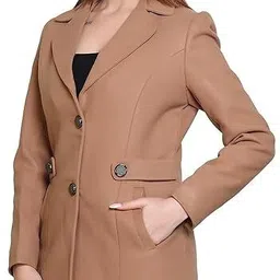 comfy sparrow WOOL BLEND Coat For Women image 3