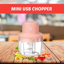 guggu Chopper (Electric Rechargeable Chopper) for Kitchen Vegetable Garlic Onion W217 Electric Vegetable & Fruit Chopper-picture-16