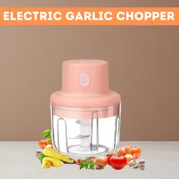 guggu Chopper (Electric Rechargeable Chopper) for Kitchen Vegetable Garlic Onion W59 Electric Vegetable & Fruit Chopper-picture-42
