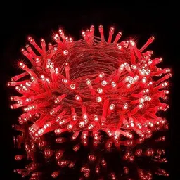 perikam 56 LEDs 16 m Red Steady String Rice Lights image 2
