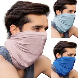 freecultr Unisex Anti Microbial Super Soft & Comfort Fit, Breathable Multipurpose Headband, Face Mask for Dust Protection Men Solid Bandana-picture-36