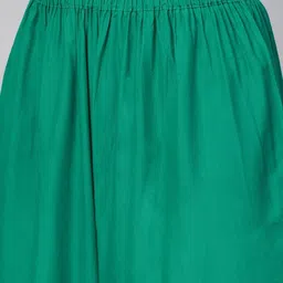 go gazab Women Regular Fit Green Viscose Rayon Trousers image 4