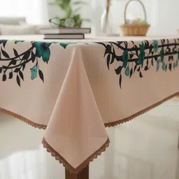 casanest Linen 4 Seater Floral Table Cover-picture-17