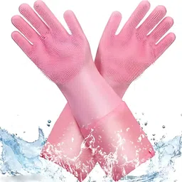 waynet Magic Silicone Scrubbing Gloves, Scrub Cleaning Gloves with Scrubber Wet and Dry Glove-picture-26