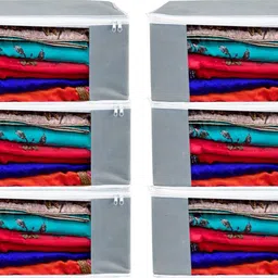 CHAMPARAN Grey_ Saree 6 Cotton Laundry Bag-picture-25