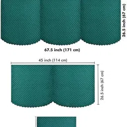 shringoori creations Polyester 3+2+2 Seater Sofa Plain Cover image 2