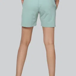 infinia Solid Women Light Blue Regular Shorts image 2