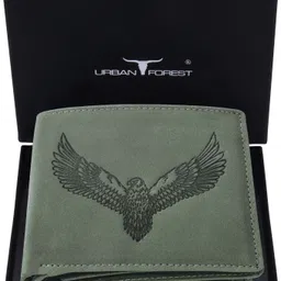 urban forest Men Green Genuine Leather RFIDWallet - Regular Size-picture-17