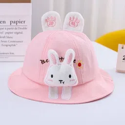 Mr Rabbit Outdoor Summer cotton Sun Visor Korean Style Baby Kids Bucket hat (1-3years)-picture-23