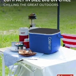 coleman Excursion 16 QT Ice Box, 15L, small cooler box, holds 22 cans, blue image 4