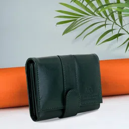 wildauk Women Casual, Formal, Travel, Evening/Party Green Artificial Leather Wallet-picture-14