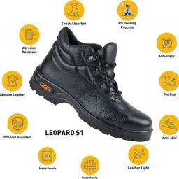 mallcom Steel Toe Genuine Leather Safety Shoe image 2