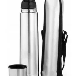 emporium 99 Stainless Steel Vacuum Bullet Design Flask Bottle with Cover, Insulated Thermos 1000 ml Water Bottle image 2