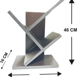 ne furniture Engineered Wooden Book Rack,Space Saver Book Shelf for Home Living Engineered Wood Open Book Shelf image 5