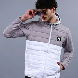 the indian garage co. Men Colorblock Puffer Jacket-picture-11