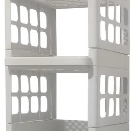 philoshop 5-Layer Rolling Jaali Kitchen Trolley Versatile & Space-Saving Storage Solution Plastic Kitchen Trolley image 3