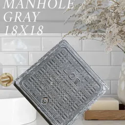 gayatri corporation Lion Frp Manhole Cover 3 Ton 18 x18 - GRY Flush Tank Lid-picture-25