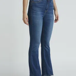 pepe jeans Women Slim High Rise Blue Jeans image 4