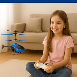 anjallli Exceed Helicopter With Remote Control Charging Helicopter Toys for Boys (Blue) image 2