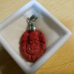 hoseki Moonga Ganesh - Energized stone Regular Oval Crystal Stone-picture-23