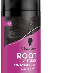 schwarzkopf Root Retouch Instant Grey Hair Concealer Spray Sweat And Rain Resistant - Black , Black image 1