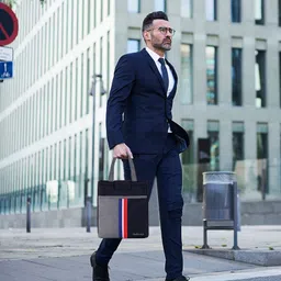 adirsa ADIRSALB0032 BLACK GREY lunch / tiffin bag Waterproof Lunch Bag image 5