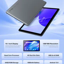 gtab T10 4 GB RAM 64 GB ROM 10.1 inch with Wi-Fi Only Gaming Tablet (Gray) image 5