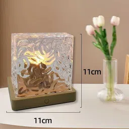 aone USB Dynamic Water Pattern Light 16 Colors Remote Control Home Decore LED Light Night Lamp image 4