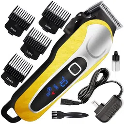ghc AC-DC Washable Rechargeable Beard Moustache Trimmer High Power Hair Clipper VD Fully Waterproof Grooming Kit 410 minRuntime 8 Length Settings-picture-10