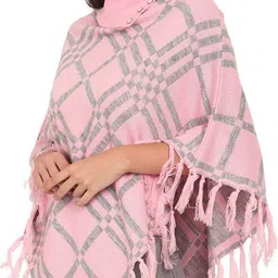 asdf Wool Blend Poncho image 3