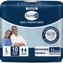 karein ADULT PANT STYLE PULL UP, SIZE LARGE,10 PCS PACK. Adult Diapers - L image 1