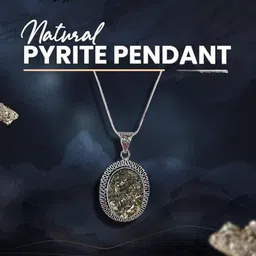 vibesle Money Magnet & Abundance Cluster Pyrite Pendant With Chain Crystal Crystal Pendant-picture-28