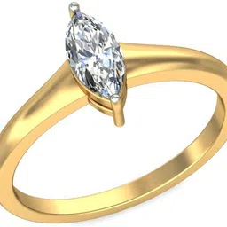 avsar AVR603YB 14kt Cubic Zirconia Yellow Gold ring image 4