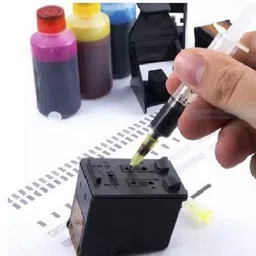 ASV Refill kit Compatible Dye ink For 805 860 861 803 680 682 46 & PG88 PG740 Black + Tri Color Combo Pack Ink Cartridge image 3