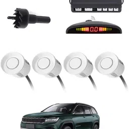 zplus 4White Parking Sensor With LED Display Increased Safety For Car-185 Safety of Passengers/Car One Alarm Kit-1724 Parking Sensor-picture-12