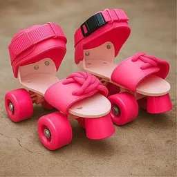 basha mall Adjustable Inline Roller Skates for Kids Girls In-line Skates - Size 5+12 UK-picture-14