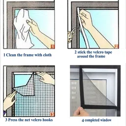 sai praseeda 90 cm (3 ft) Window Polyester Transparent Curtain Single Curtain image 4