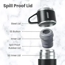 sunclock 500 ml Steel Flask image 3